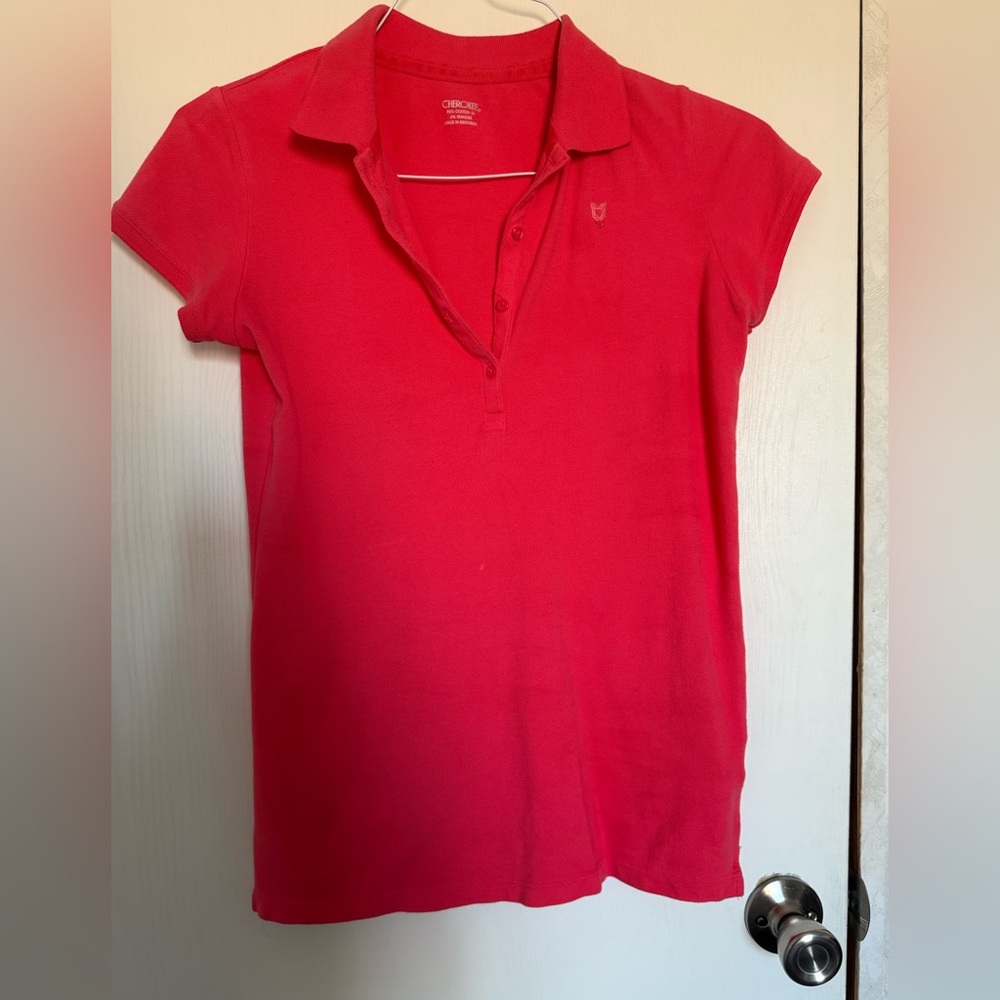 Cherokee Women's hot pink polo